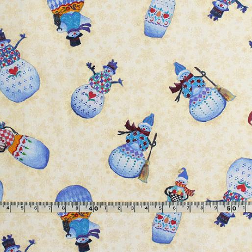 snowmen on cream