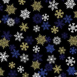 snowflakes black