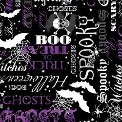 spooky words purple