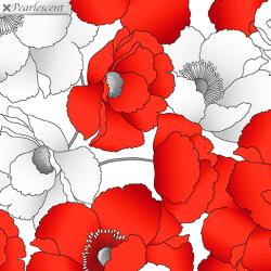RED AND WHITE POPPIES