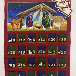 Nativity christmas fold up advent calendar 